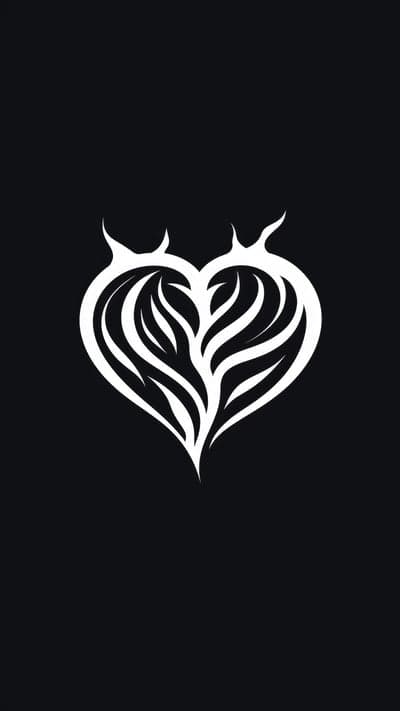 Tribal Heart Tattoo Design
