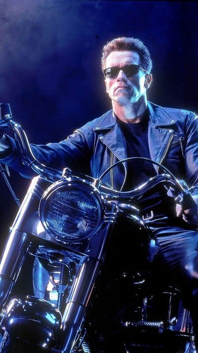 Arnold Schwarzenegger Terminator motorcycle