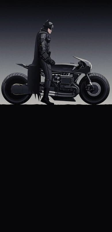 Batman Gotham Biker and Bat-cycle Mobile Wallpaper