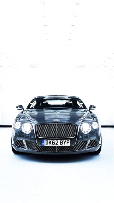 Sleek Bentley Continental GT LED Headlight Phone Wallpaper