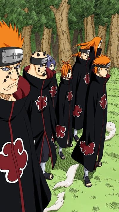 Naruto Akatsuki Members in Forest Gathering