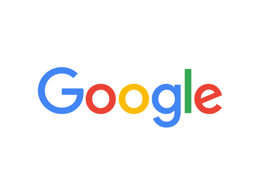 Google logo wordmark featuring blue red yellow green letters in a clean sans-serif typeface on transparent.