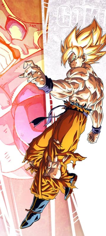 Super Saiyan Goku Fights Frieza in Epic Dragon Ball Z Art