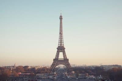 Eiffel Tower Paris Landmark Sunset View