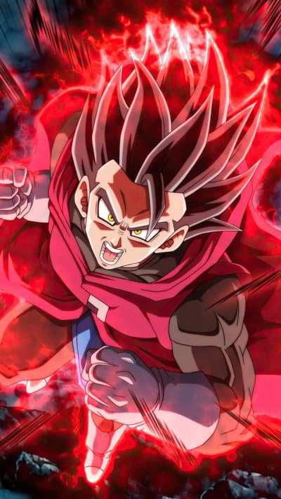 Saiyan in Red Aura - Dragon Ball Z/Super Fan Art Wallpaper