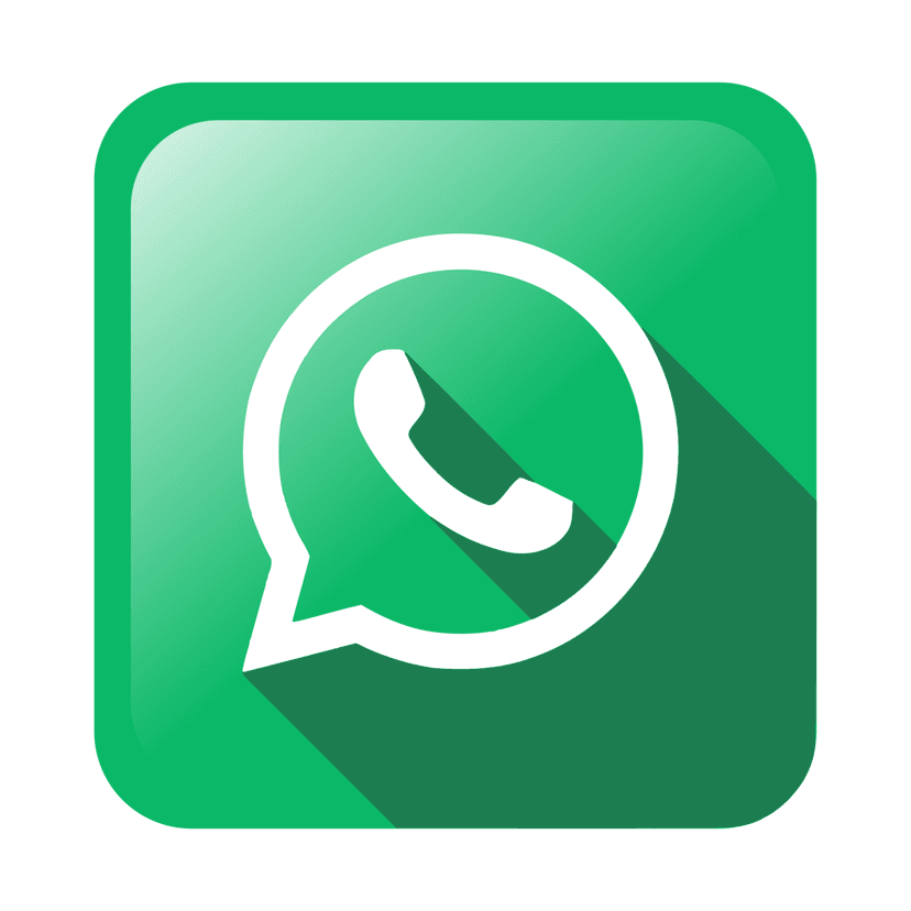 WhatsApp logo png displays a vivid green circular speech bubble containing a white minimalist telephone handset.