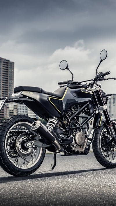 Husqvarna Vitpilen 401 Motorcycle on City Street