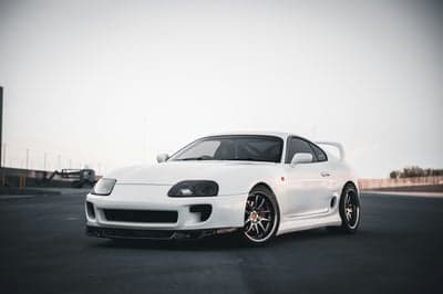 White MK4 Toyota Supra Turbo Modified Mobile Wallpaper
