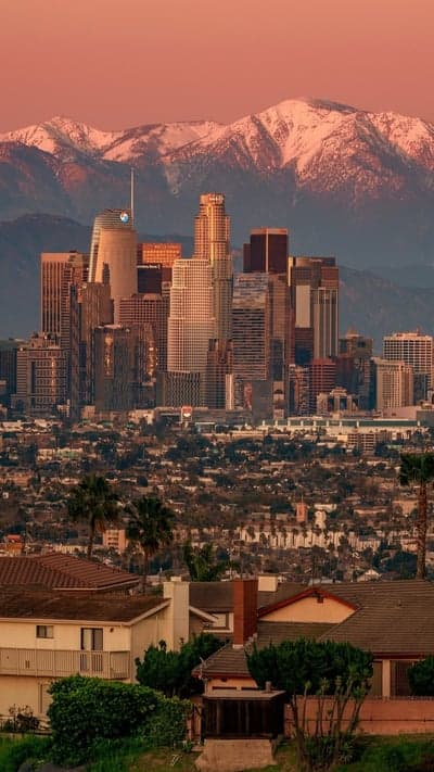 Angelic Glow- Los Angeles Under a Painted Sky