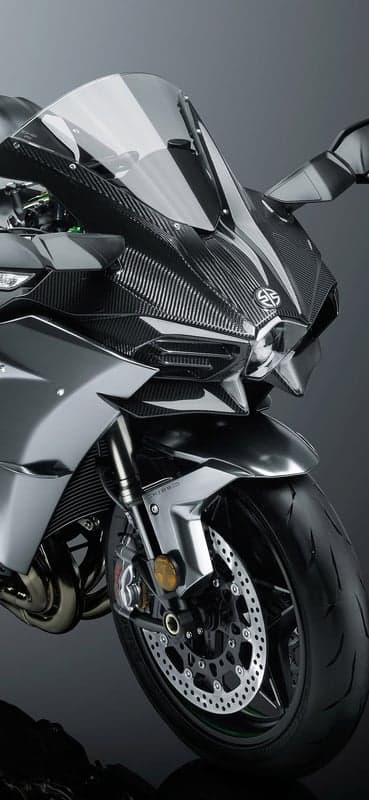 Kawasaki Ninja H2R Carbon Fiber Sportbike Front View
