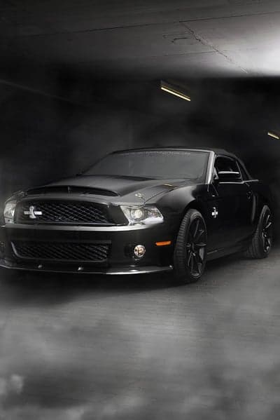 Midnight Black Shelby GT500 Mustang Mobile Background