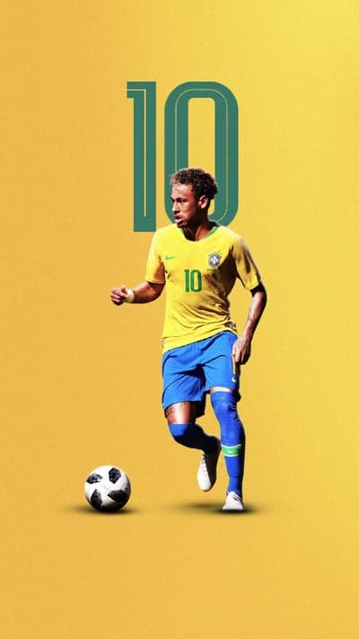 HD Wallpaper of Neymar Jr., Brazil National Football Team