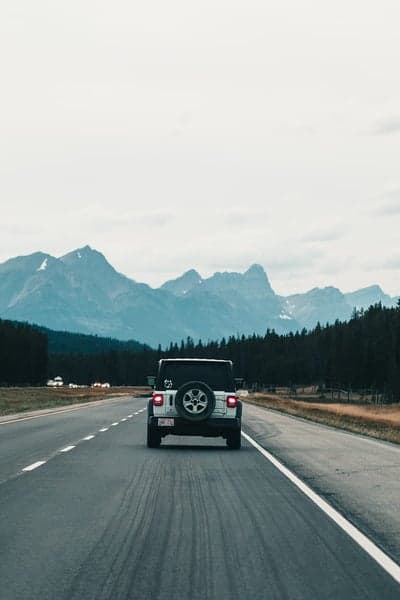Jeep Wrangler Mountain Highway Adventure Phone Background