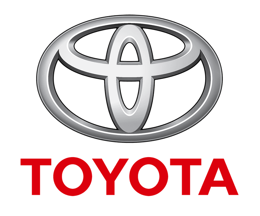Toyota Camry emblem PNG featuring a metallic silver logo with dealership text on a transparent background.