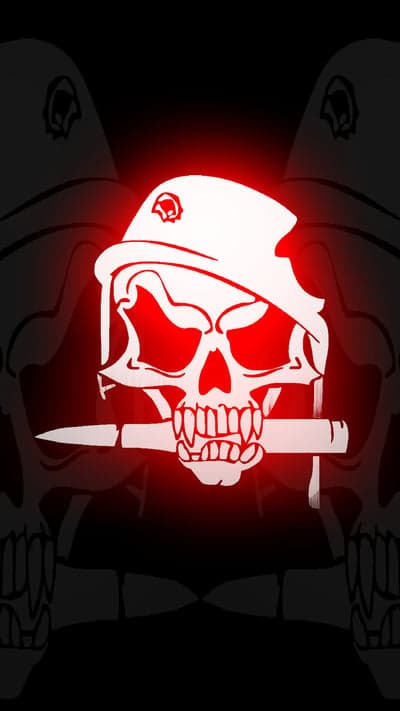 Tactical Undead Soldier Skull Beret Phone Wallpaper
