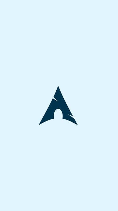 Arch Linux Logo Minimalist Wallpaper