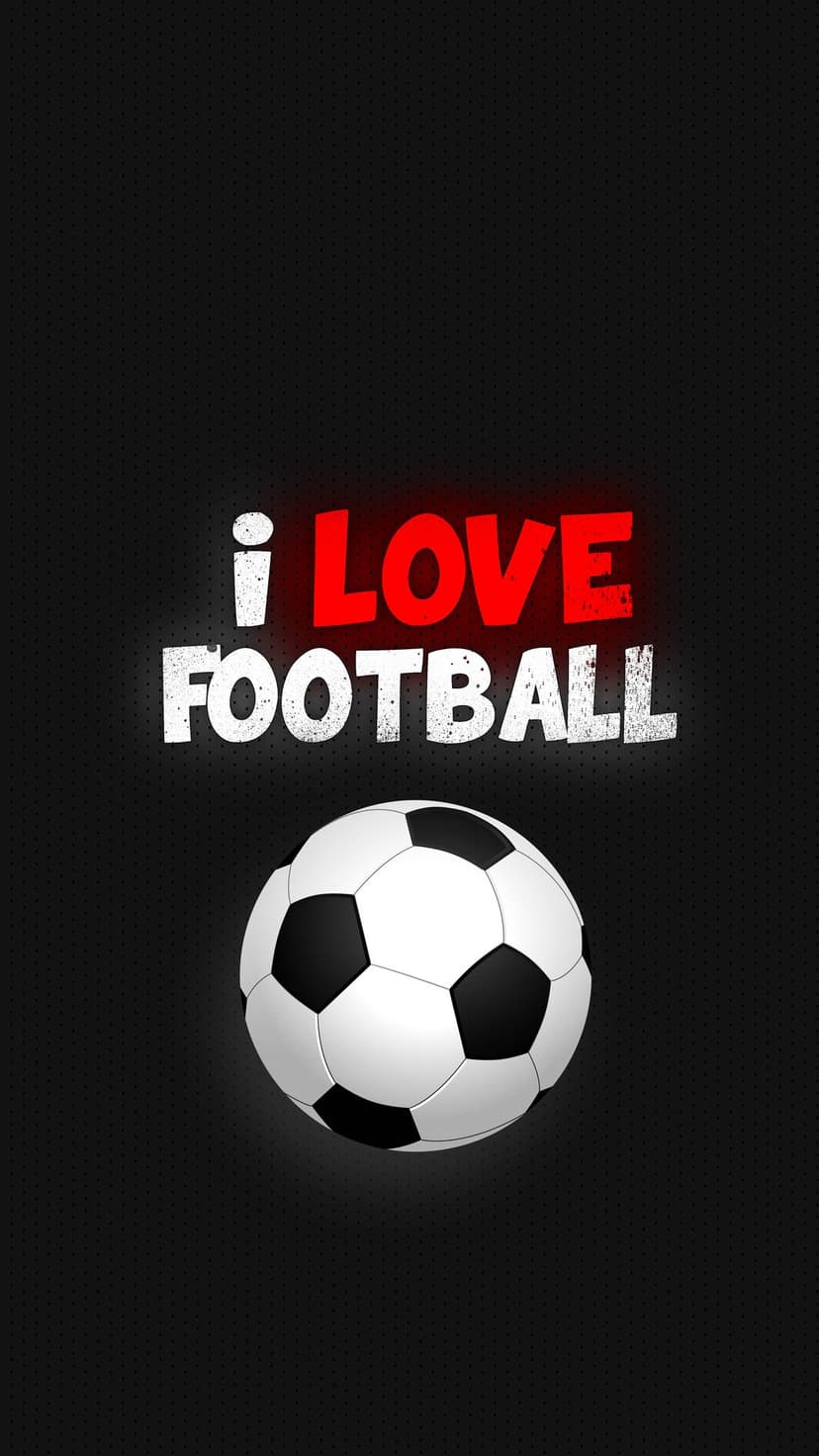 Soccer ball with bold typography centered on a dark textured background in a vertical portrait layout.