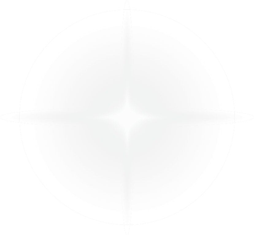 White light glow effect featuring a central bright core with soft radial transparency on a clear background.