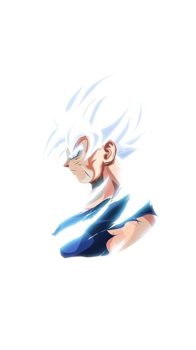Meditative Ultra Instinct Goku - Serene White Aura Profile
