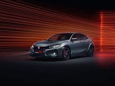 Honda Civic Type R Sport Sedan Dark Studio Desktop Wallpaper