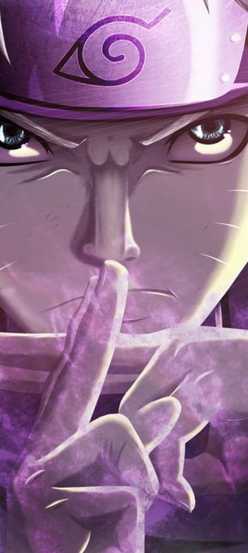 Naruto Uzumaki Intense Close-Up with Hand Sign