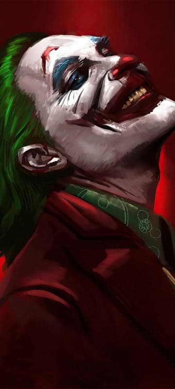 Joker Painting: Intense Portrait of Arthur Fleck's Madness