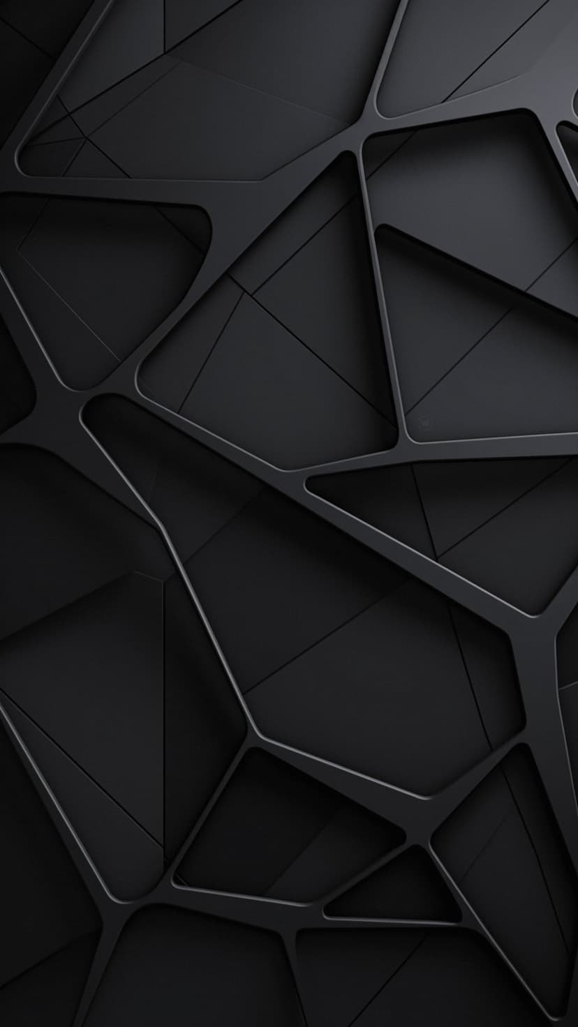 Intersecting thin grey lines form a complex geometric network over a dark background with subtle soft shadows.