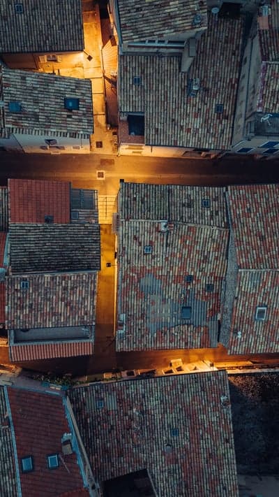 Rooftops at Dusk - Old Town Glow