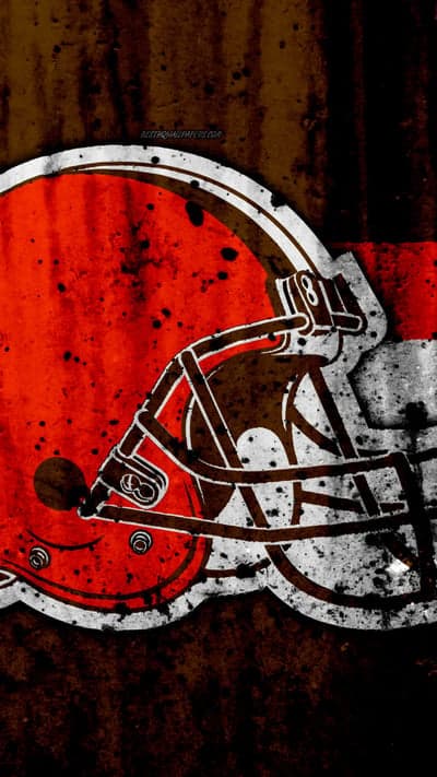 Cleveland Browns Football Helmet Grunge Wallpaper