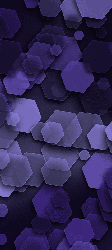 Geometric Purple Hexagon Layered Pattern Phone Wallpaper