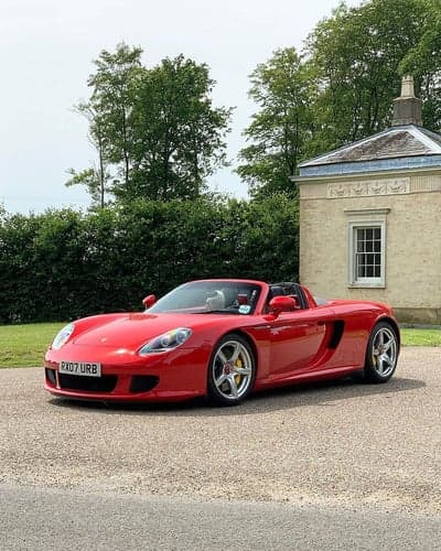 Red Porsche Carrera GT Convertible Phone and Tablet Wallpaper