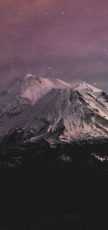 Starlight over Snowy Peaks