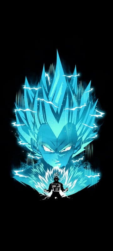 Vegeta's Super Saiyan Blue Aura Poster