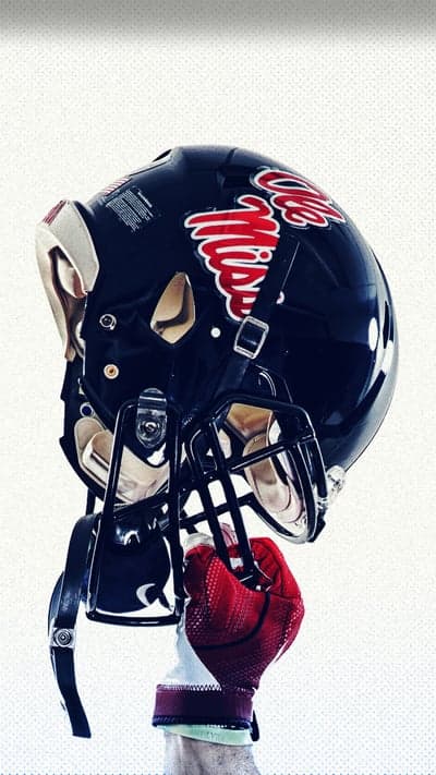 Football Helmet - Red Swirl on Dark Shell