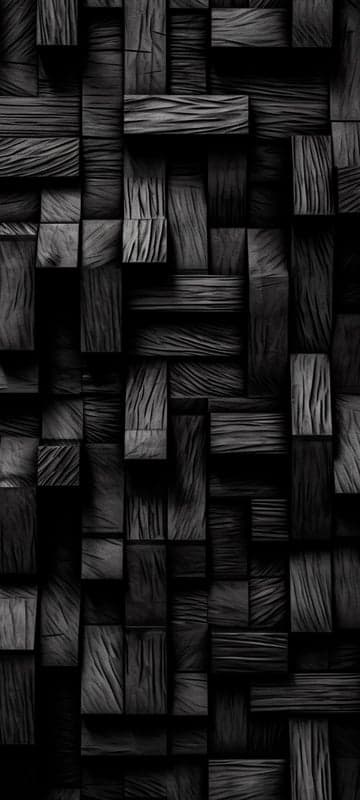 Dark Wood Texture Cubes Abstract Background