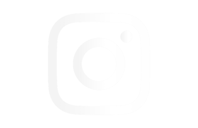 White Instagram logo PNG featuring horizontal rectangular framing and sans-serif text on transparent background.