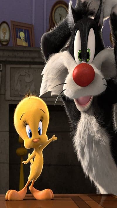 Sylvester the Cat and Tweety Bird's Playful Encounter