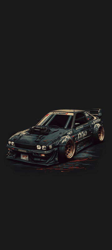 JDM Drift Car Wallpaper: Aggressive Style and Performance