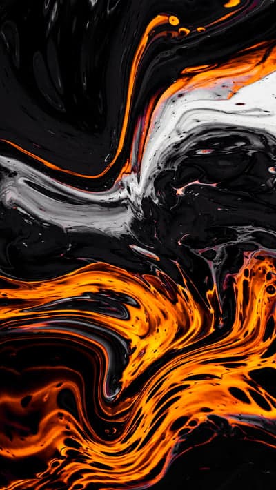 Vibrant Fluid Lava Marbling Abstract Mobile Background