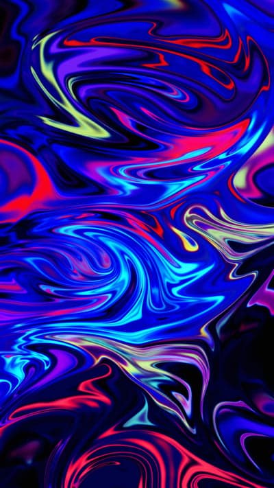 Vibrant Swirling Abstract Fluid Art Wallpaper