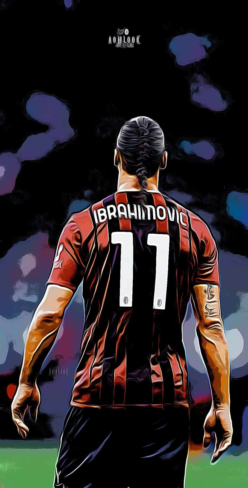 Zlatan Ibrahimović AC Milan Phone Wallpaper Number 11