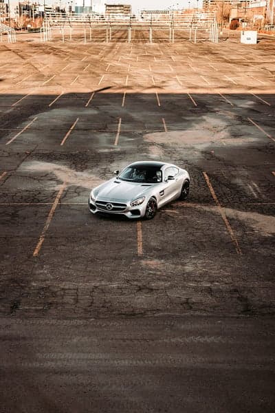 Silver Mercedes-AMG GT S Luxury Sports Car Phone Background