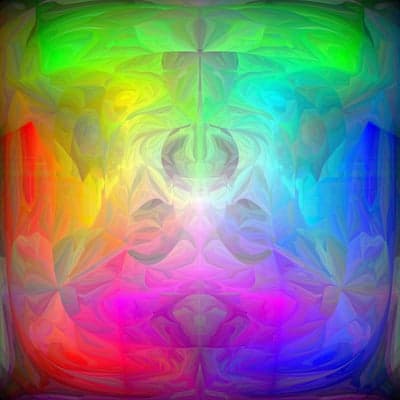 Symmetrical Spectrum Fractal Abstract Mobile Background