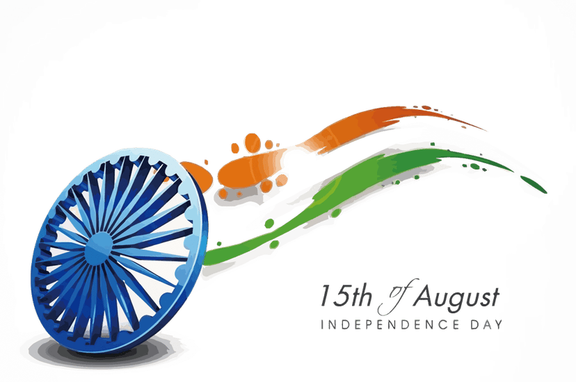 Saffron cultural emblem featuring a vibrant orange circular vector design for Indian patriotic celebrations.