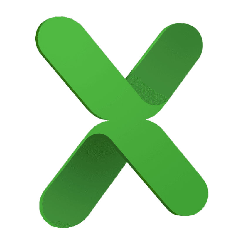 X logo symbol rendered in matte grey 3D style with sharp edges isolated against a transparent background.