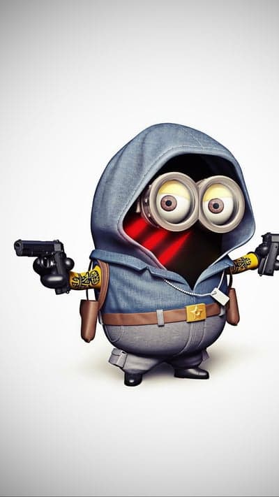 Dual Wielding Minion Hoodie Mobile Background HD