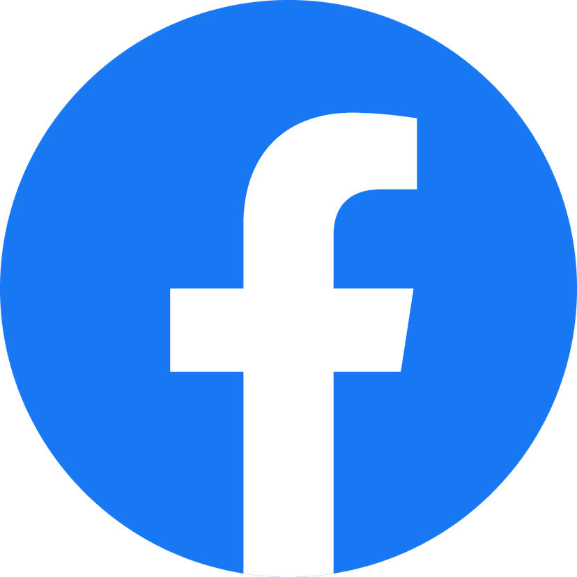 Facebook logo featuring a white lowercase f centered inside a solid blue circle with clean vector edges.