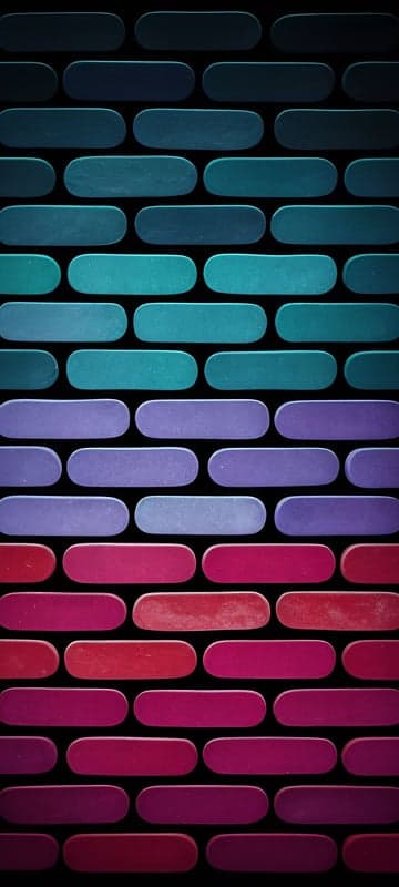 Gradient Pill Shape Pattern on Black Background
