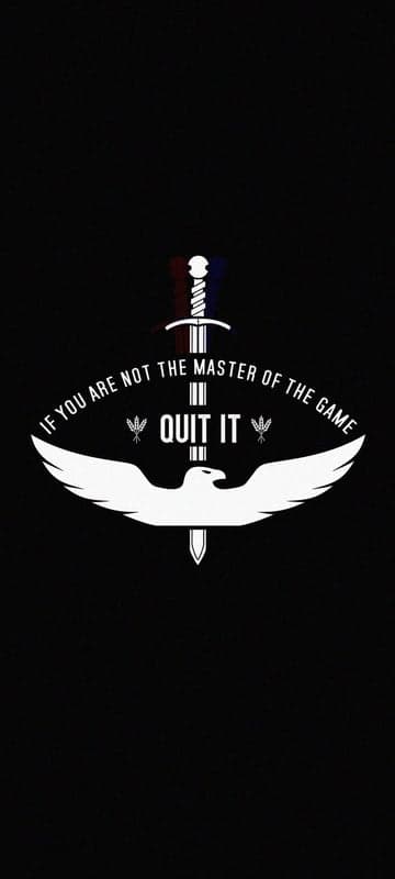Phoenix Sword Quit It Motivational Quote