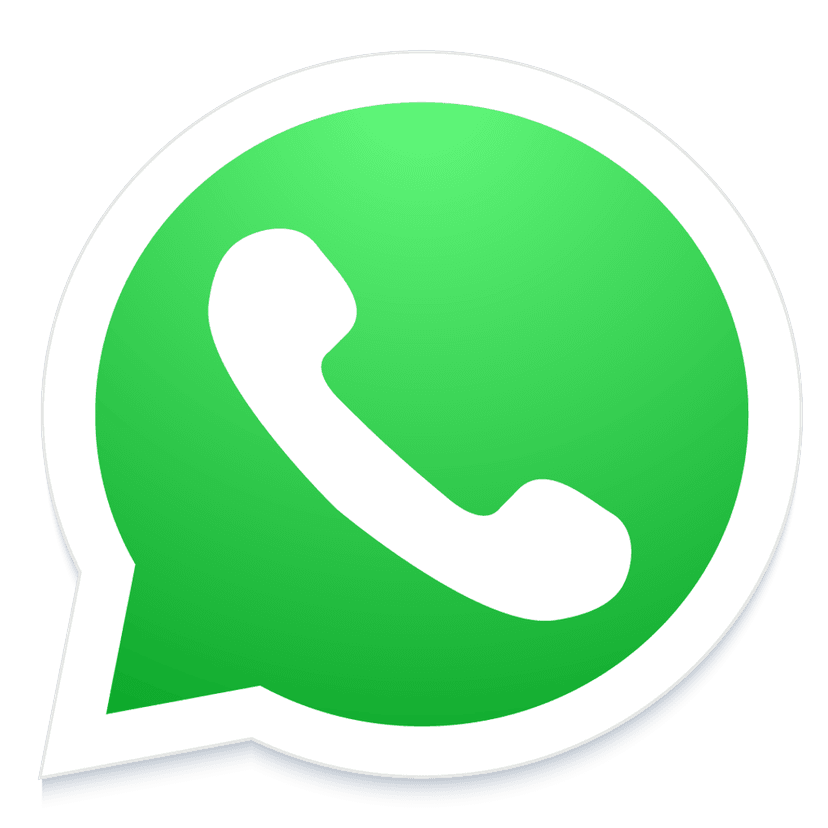 WhatsApp logo PNG featuring a white telephone icon over a green grass background with mobile network elements.